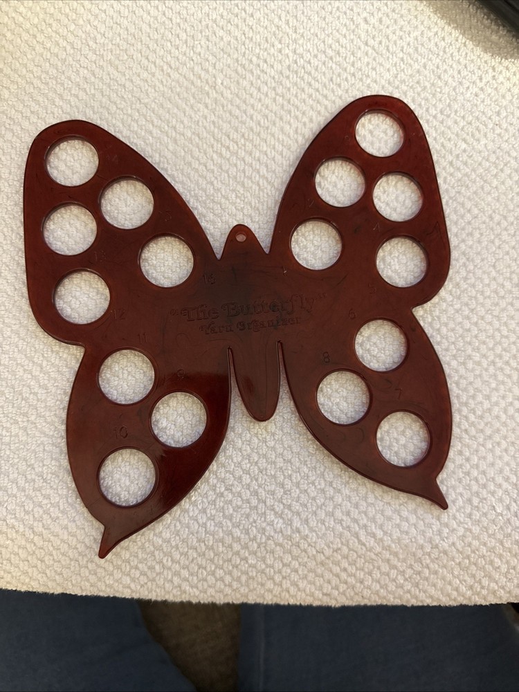 Butterfly Yarn Organizer Tortoise Shell