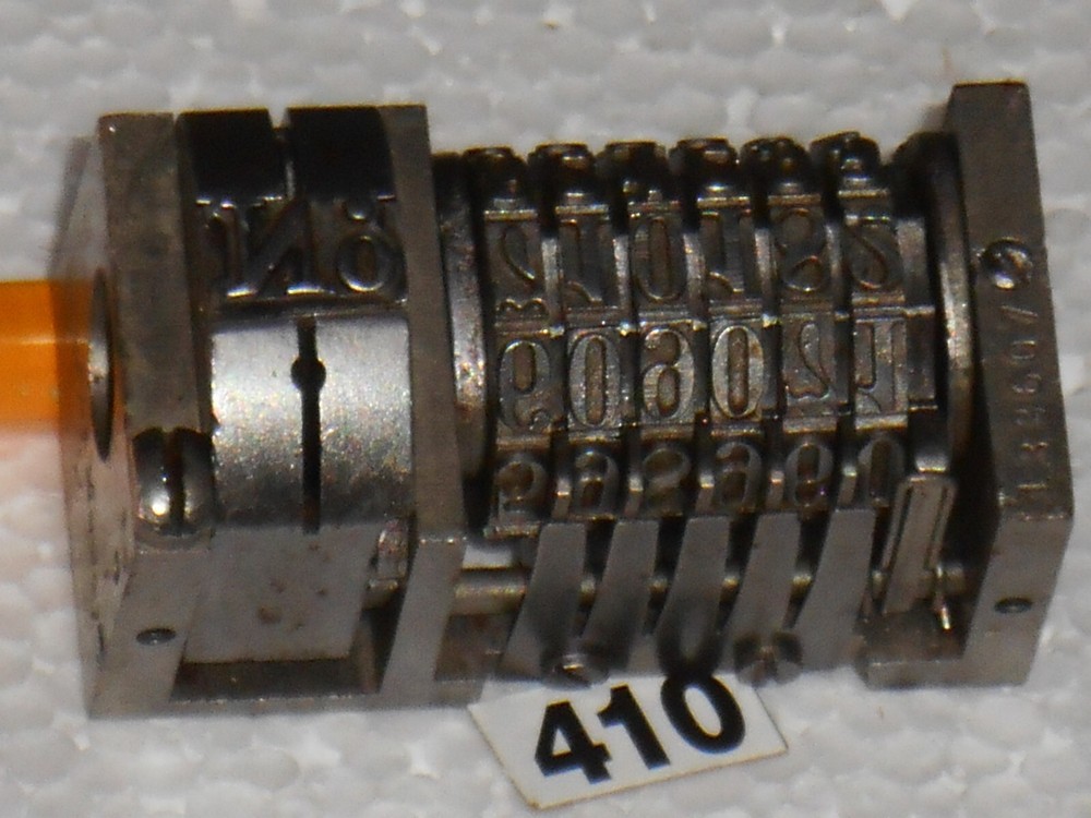 BOSTON | letterpress numbering machine | 410