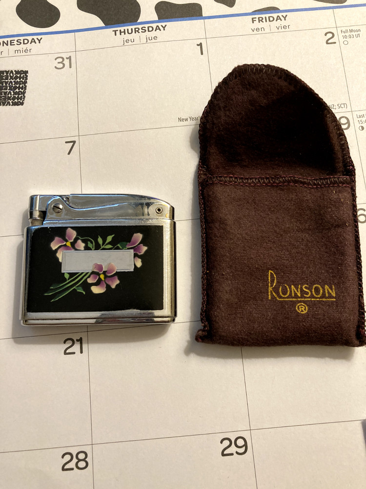 Ronson Adonis lighter  w / original container