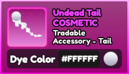 World Zero WZ - COSMETICS - #FFFFFF (BRIGHT WHITE) - TAIL