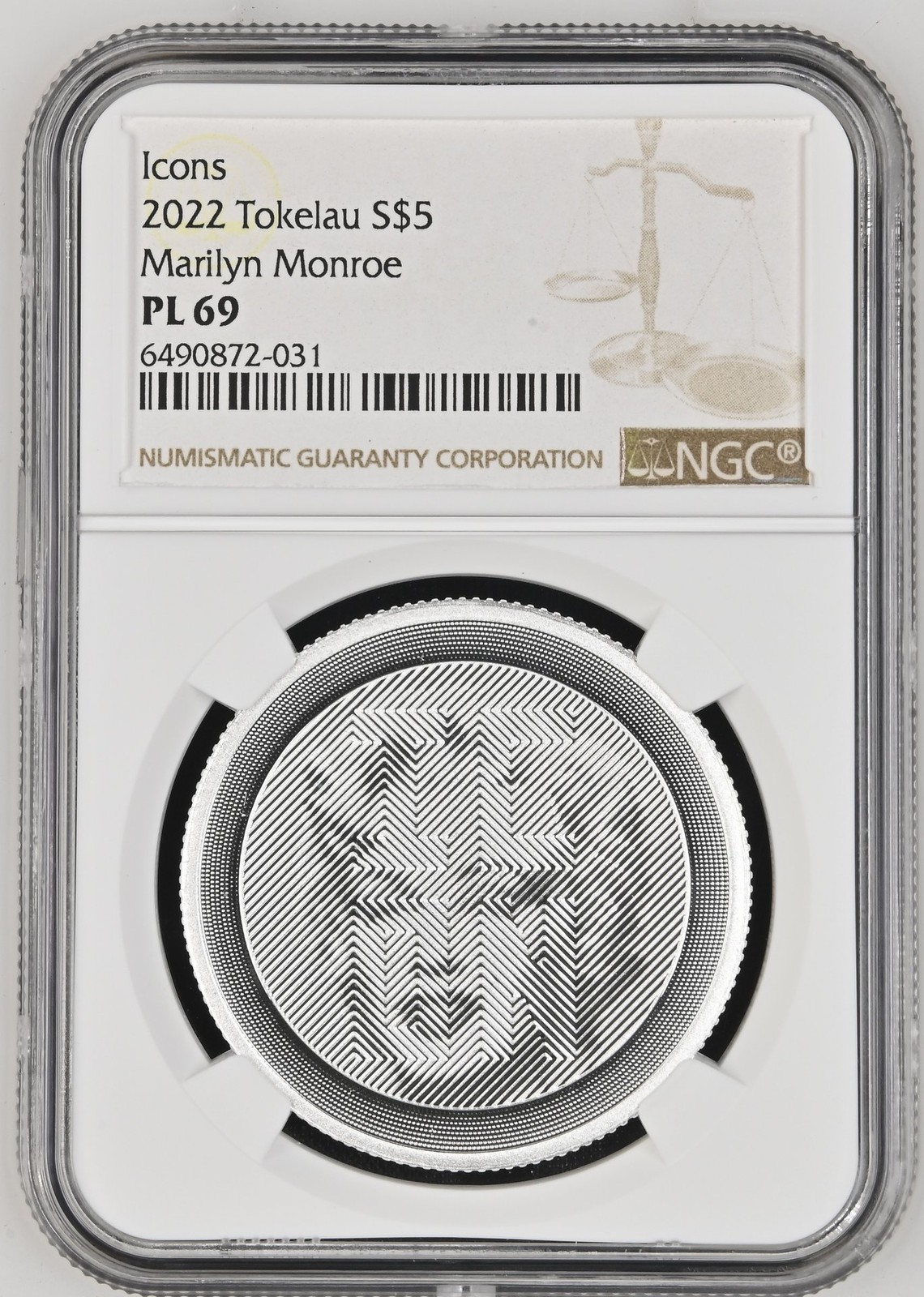 2022 P-Mint Marilyn Monroe Silver Coin NGC PL 69 #6490872-031