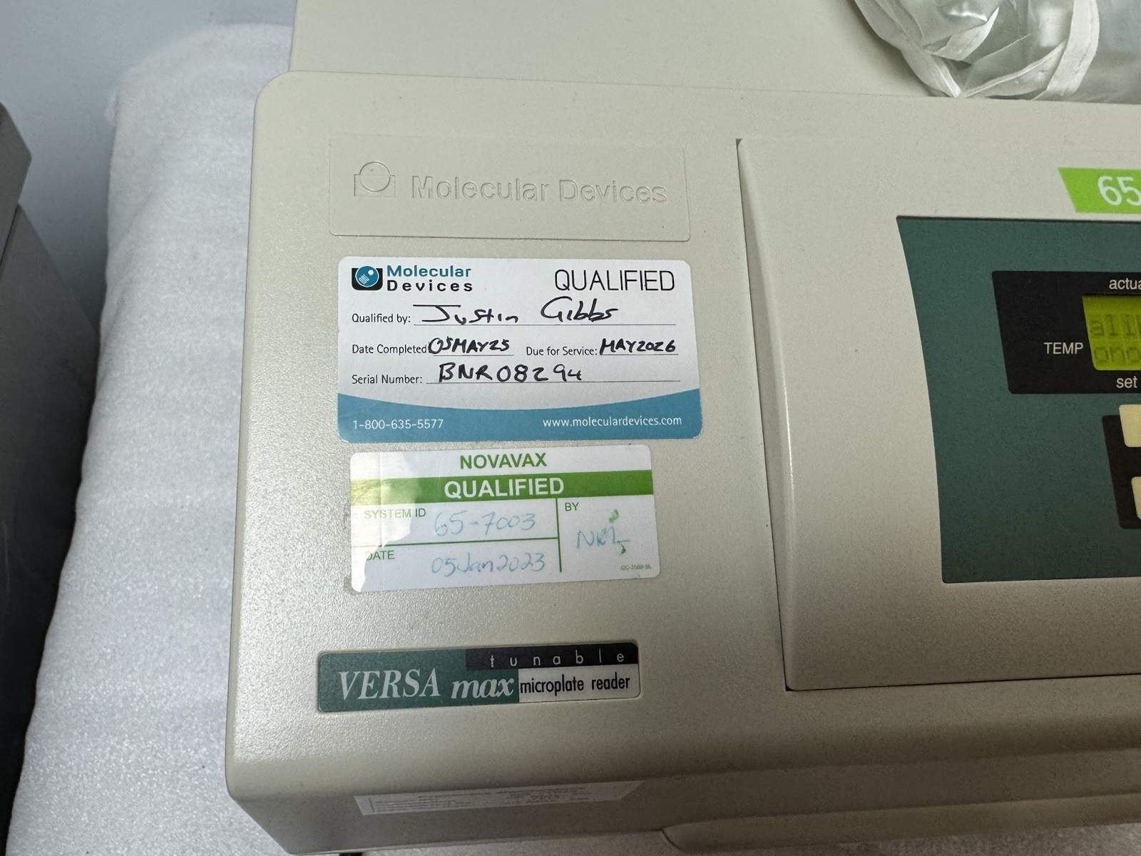 Molecular Devices Versamax Tunable Microplate Reader