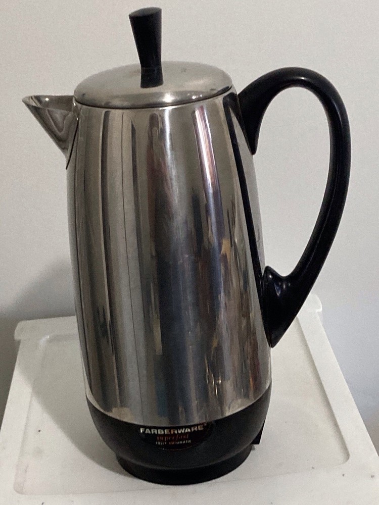Farberware Superfast Automatic 12 Cup Percolator Coffee Pot Model 142B Tested