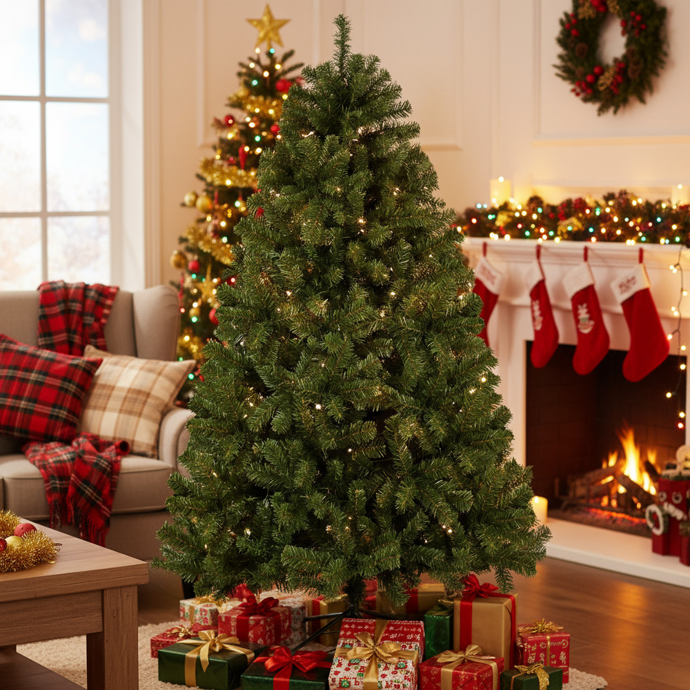 ✨6ft Artificial Christmas Tree Premium Hinged Spruce Holiday Decoration Tree