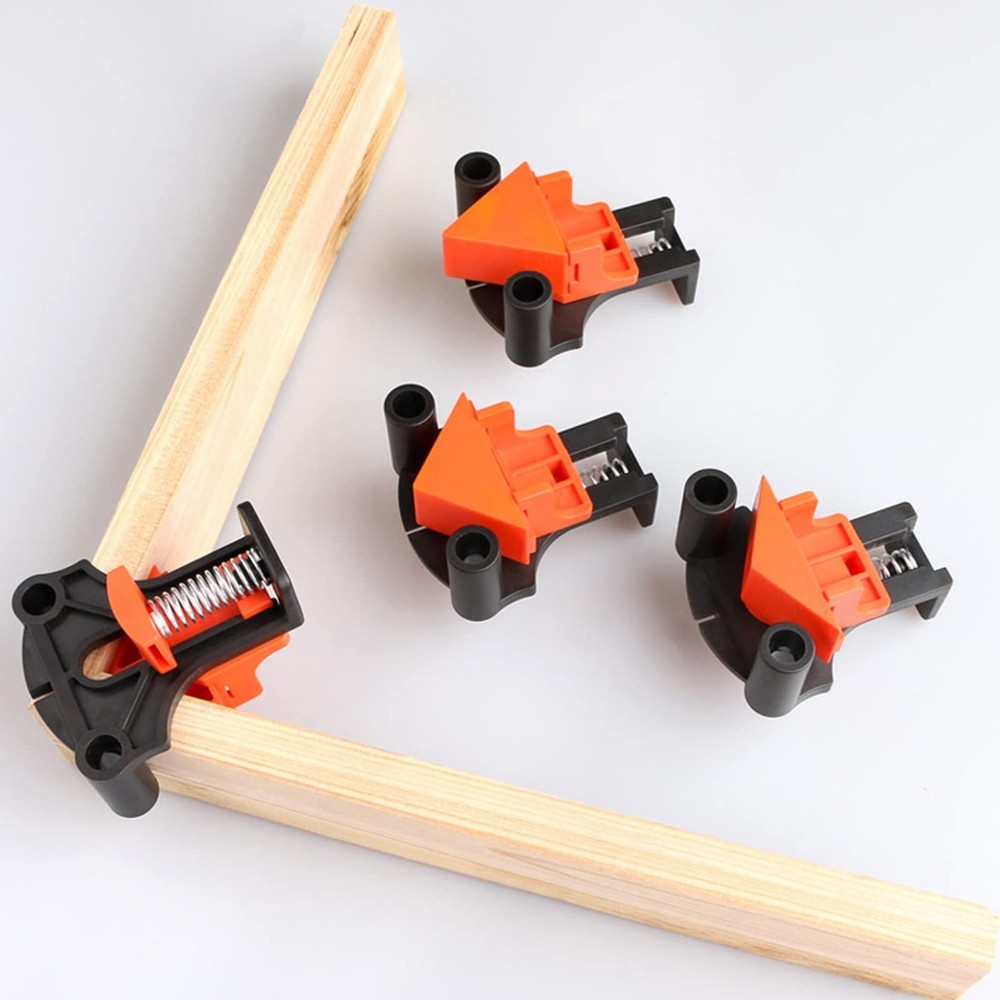 Corner Clamp for Woodworking - 60/90/120° Multi-Angle Adjustable Spring Cla