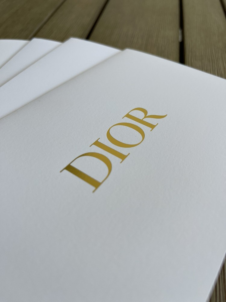 Authentic Dior White/Gold Envelope (10 Pack)