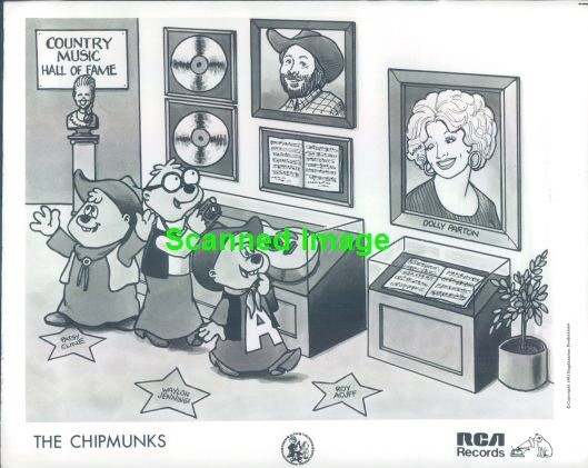 Press Photo: THE CHIPMONKS 8x10 B&W