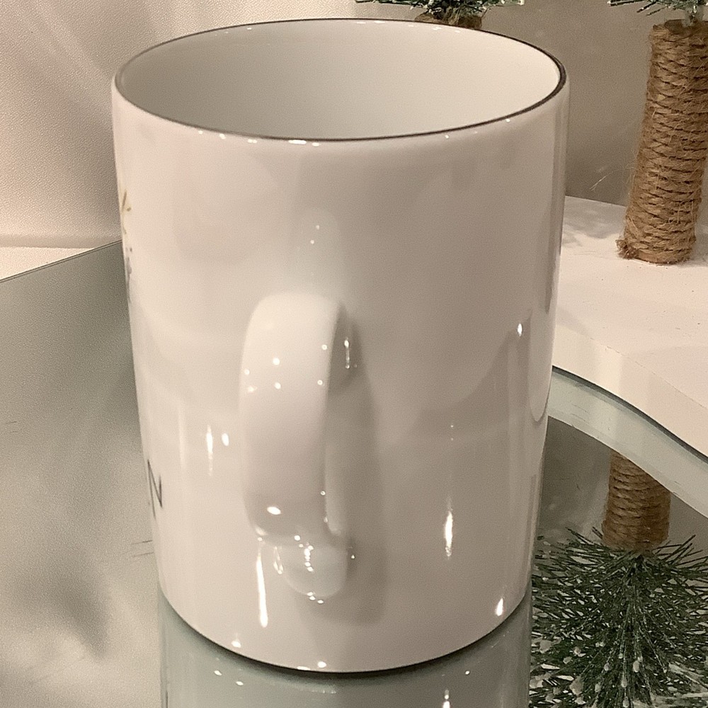 Pottery Barn Blitzen Reindeer 4” Mug
