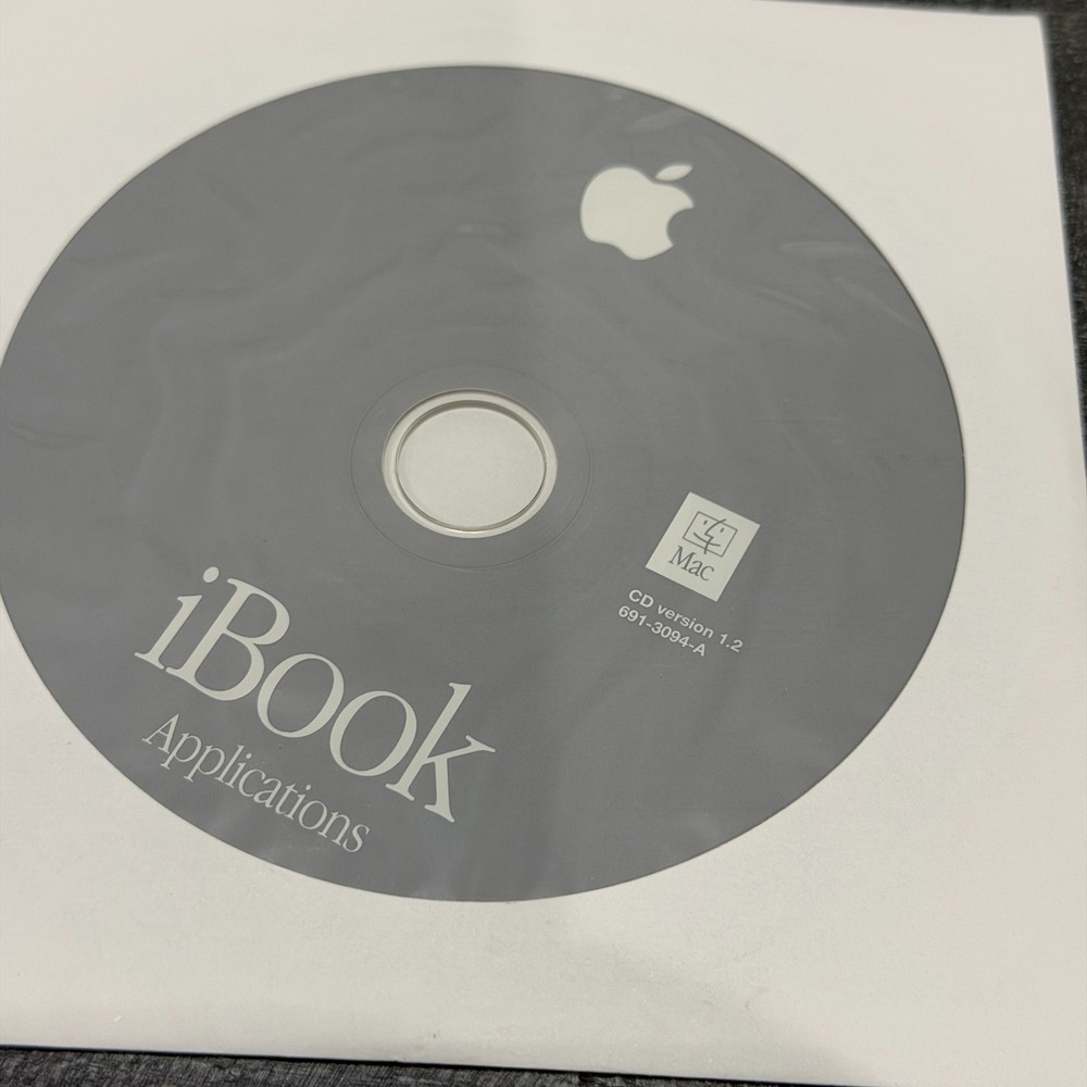 Apple iBook Install Discs, Software, Applications & Apple Hardware Test