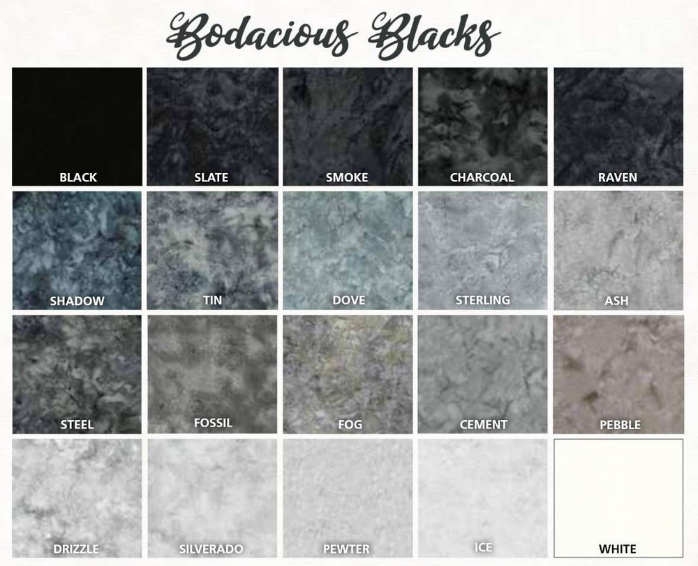 Island Batik - Batik Foundations - Bodacious Blacks - Cement, Fabric BTY