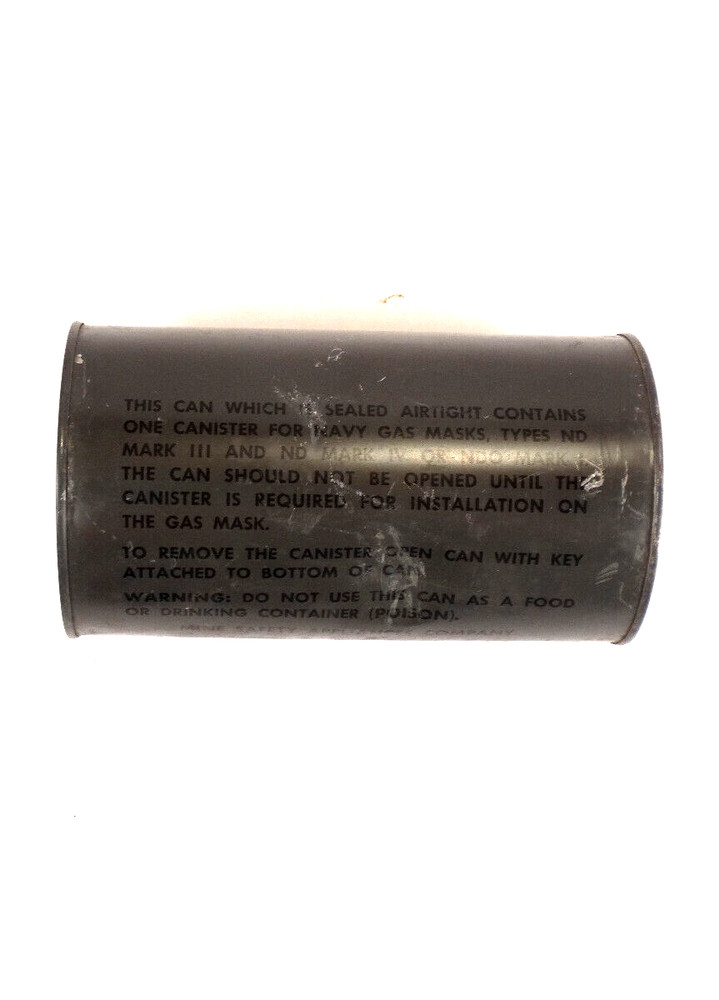 US Navy Mark III Gas Mask Filter