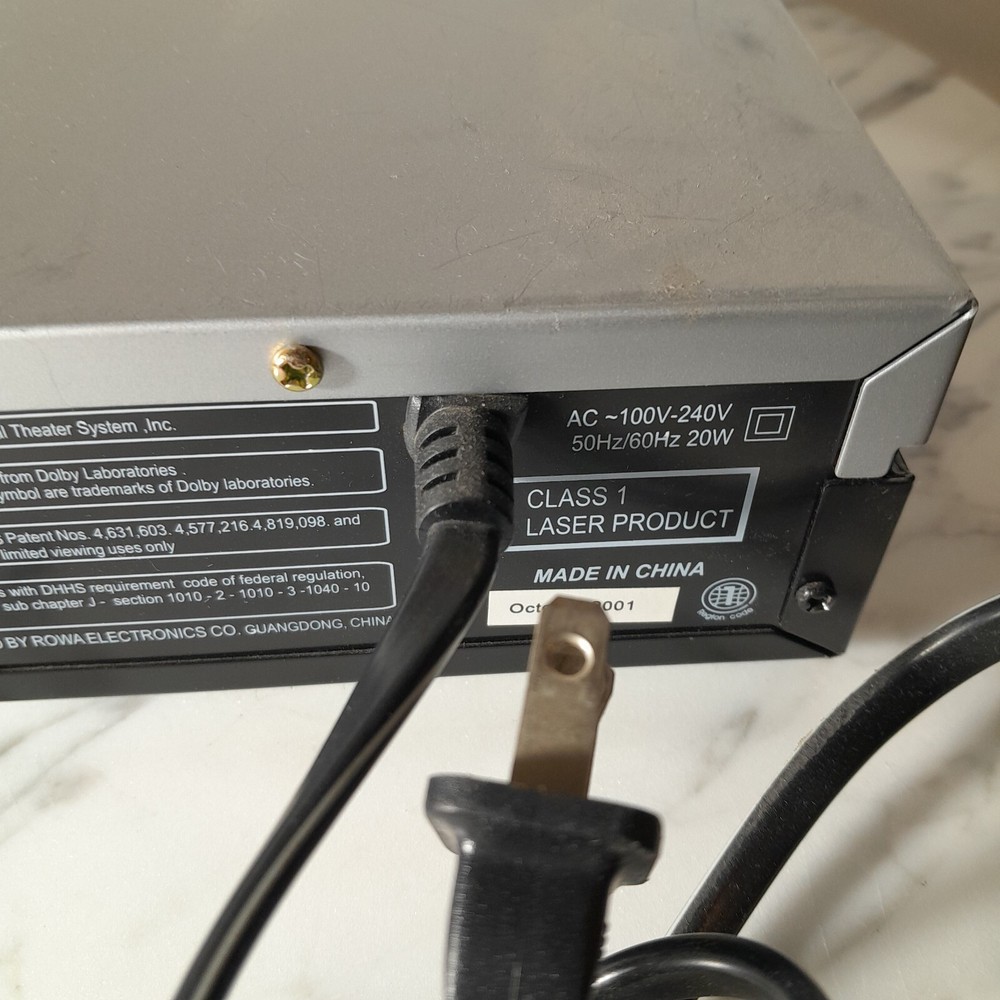 DVD PLAYER ROWA E219824 Tested For parts only includes Remote