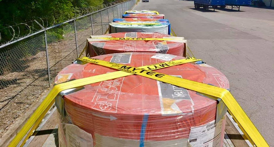 (10 Pack) 4 in. x 50 ft. Winch Strap with Flat Hook