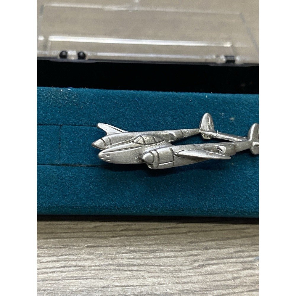 Pewter Lockheed P-38 Lightning Aircraft Lapel Pin
