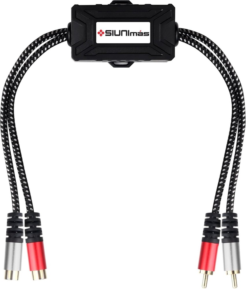 Pro RCA 2 Channels Ground Loop Isolator Hotswap Design with Nylon Braided Cor...