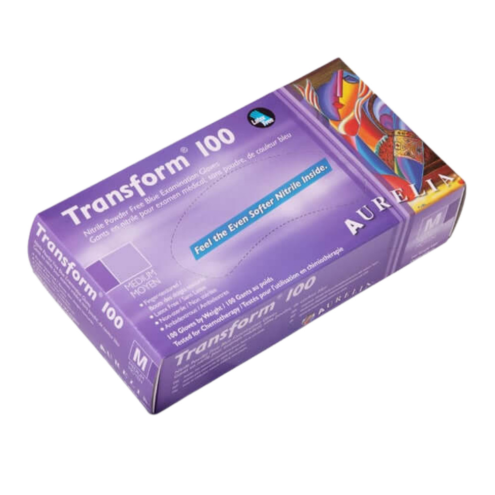 Aurelia Transform Nitrile PF Gloves, 100/Box, Large