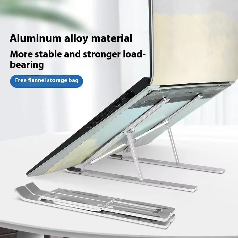 Adjustable Aluminum Laptop Stand Foldable Cooling Riser for MacBook Samsung Dell