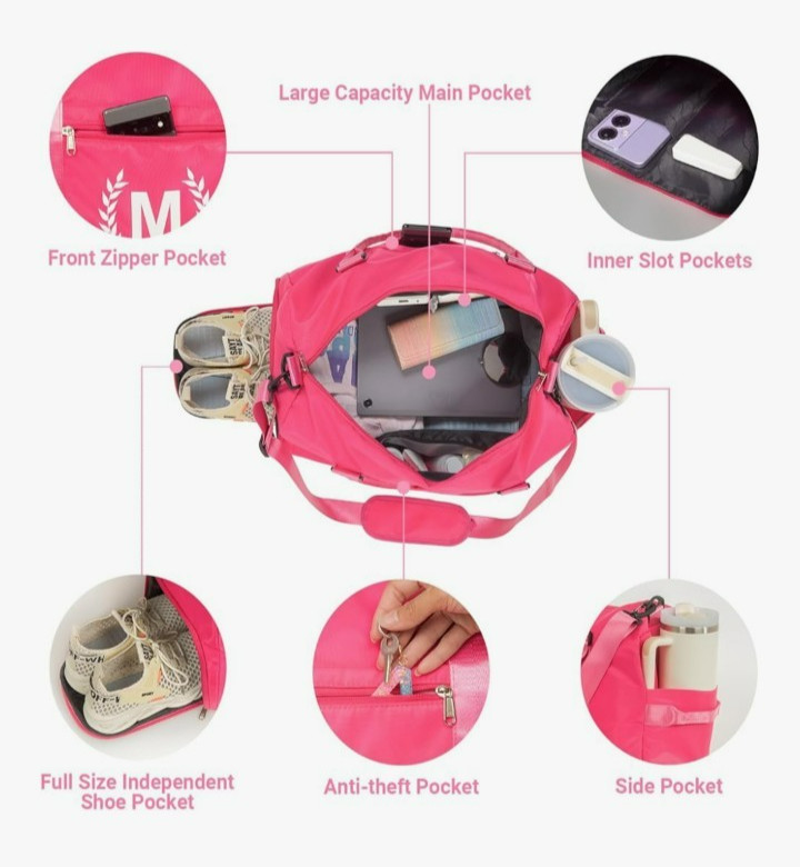 Green Duffle bag with "C"