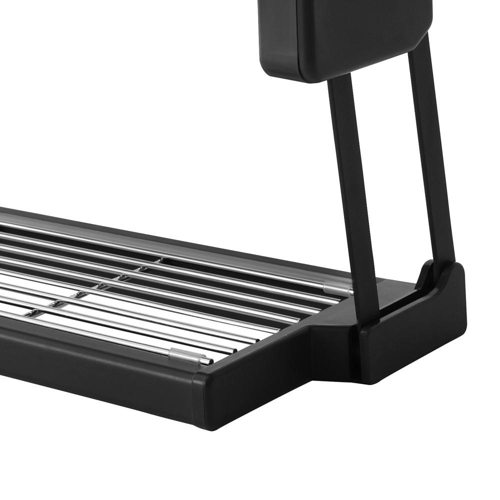 2 Layers Pull Down Storage Rack Spice Rack Kitchen Under Cabinet Organizer Stand