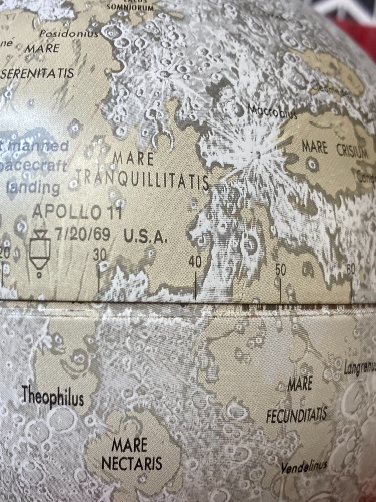 Vintage Replogle Moon Globe 6 inch