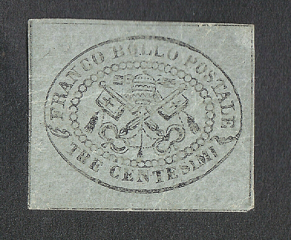 NN834-STATO Pontificio-Iia Issue 3 Cent Grey