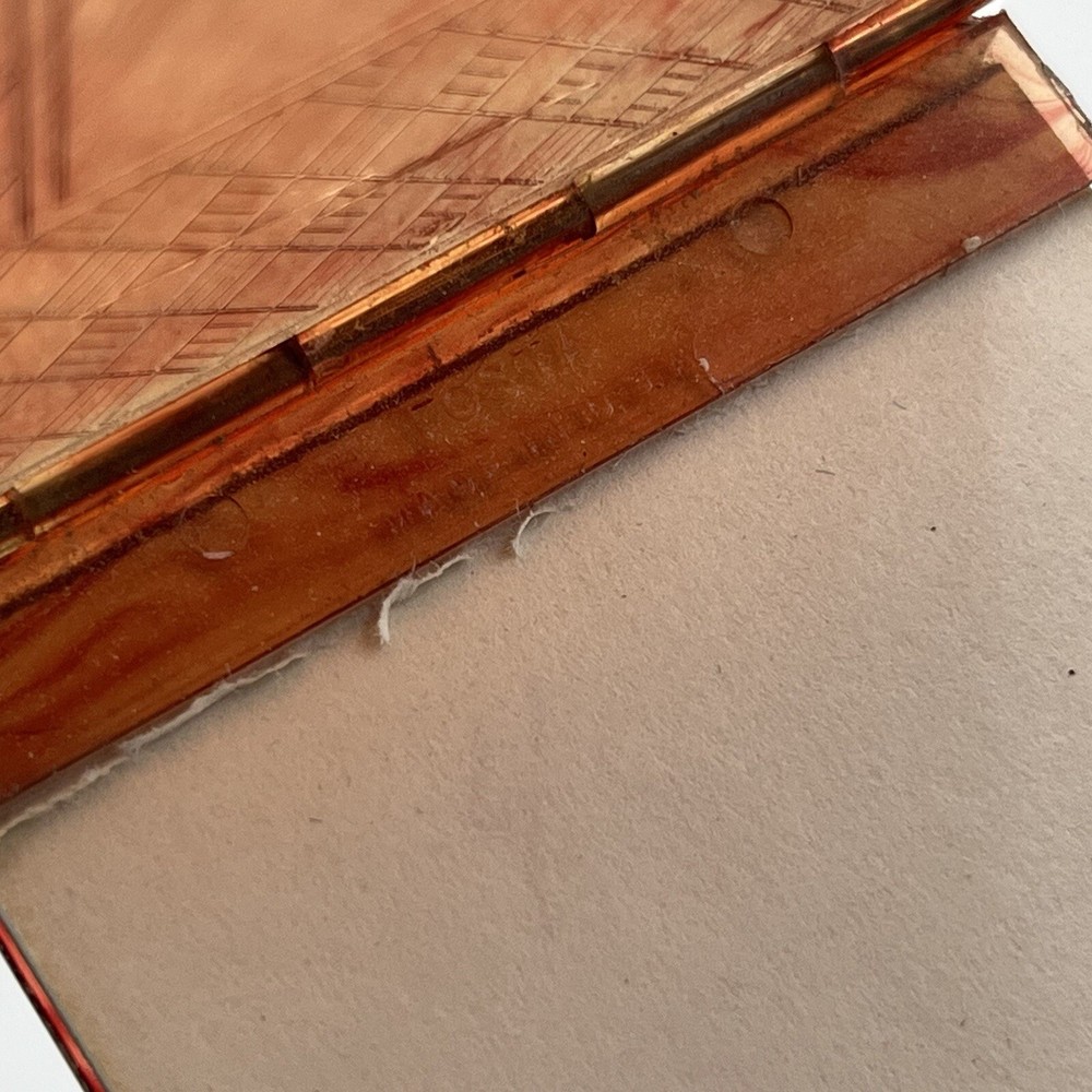 Vintage S & H Green Stamps Plastic Case Storage Hatch Mark Rare Collectible