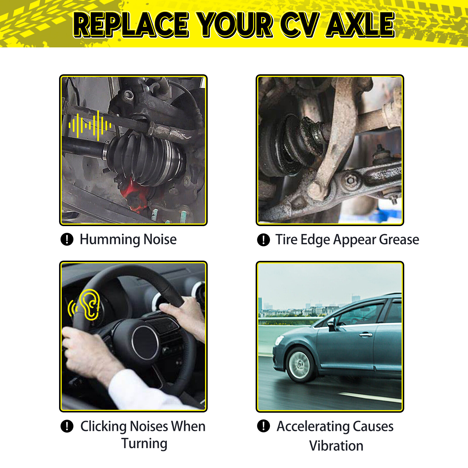 Front Pair CV Axle Joint Shaft Assembly for Nissan Titan Armada QX56 5.6L V8 4WD