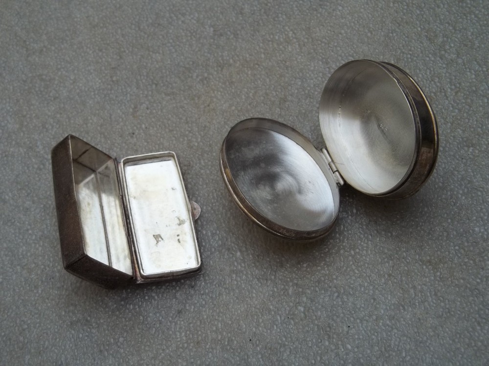 Vintage Silver Boxes x 2