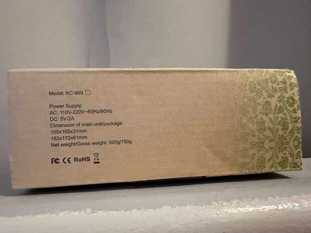 Portable CD Player with Wall Mount Bluetooth Remote Control Elegant Purple *New*