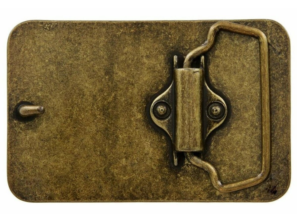 11738 Rectangular Buckle Blank 1-1/2", Type C - 11738 Antique Brass