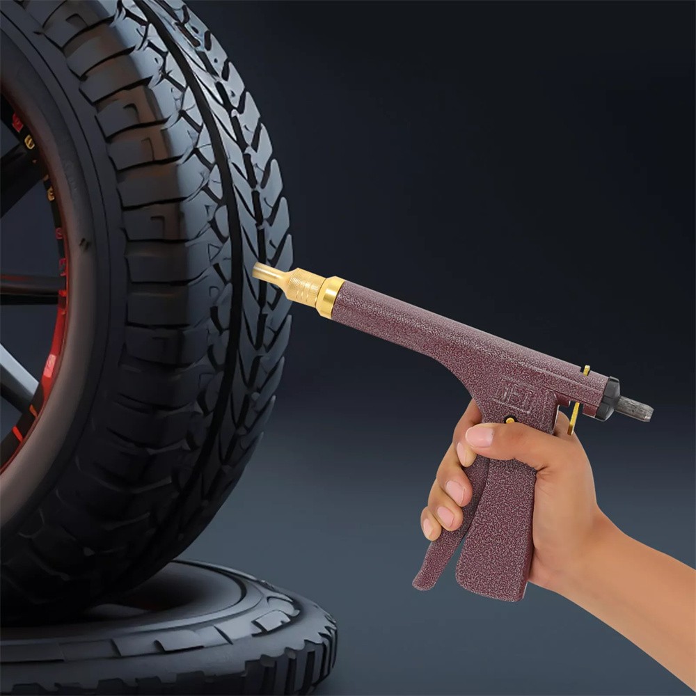 Tire Plugger Tubeless Tire Wheel Repair Gun Kit Mushroom Plug Probe Nozzle