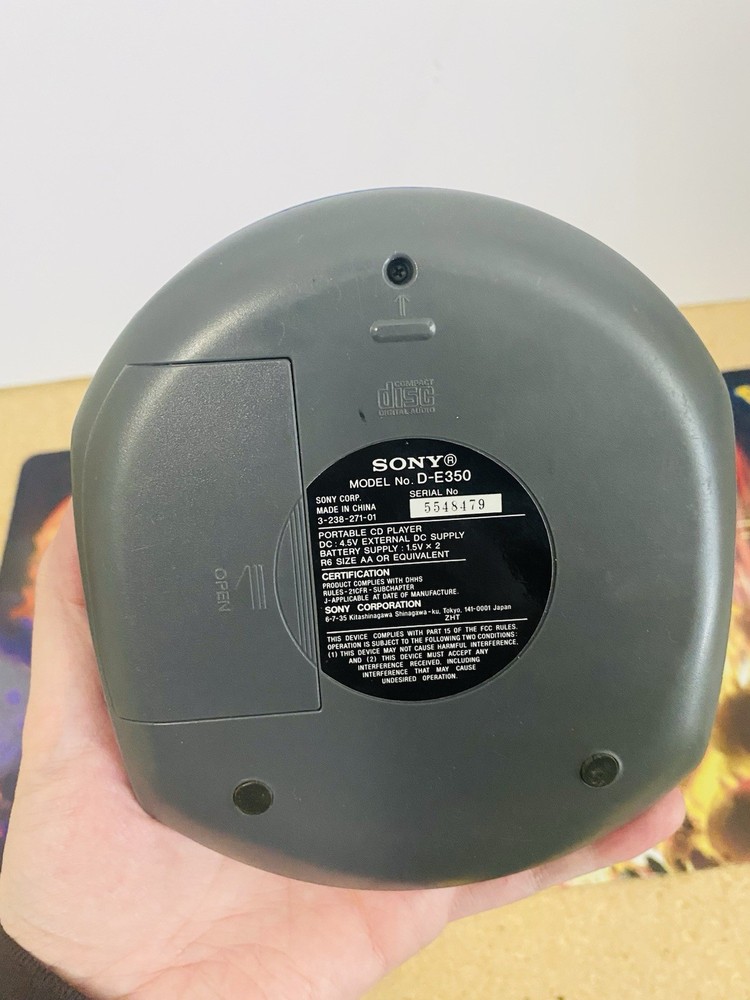 Sony Walkman ESP-MAX D-E350 Vintage Blue Tested Working