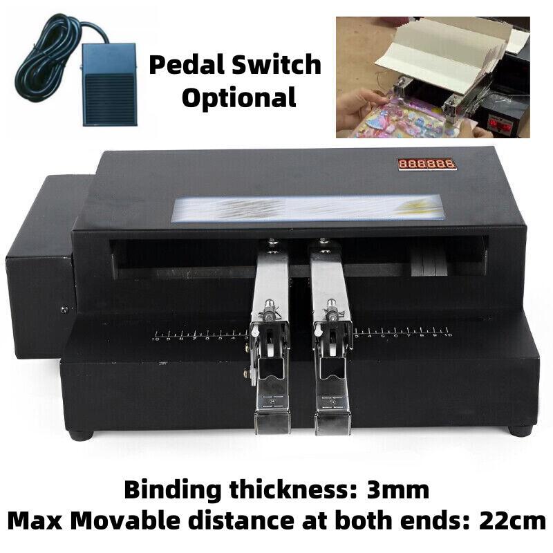 Electric Automatic Binder Double Head Stapler Multi-head Card Binding Machine