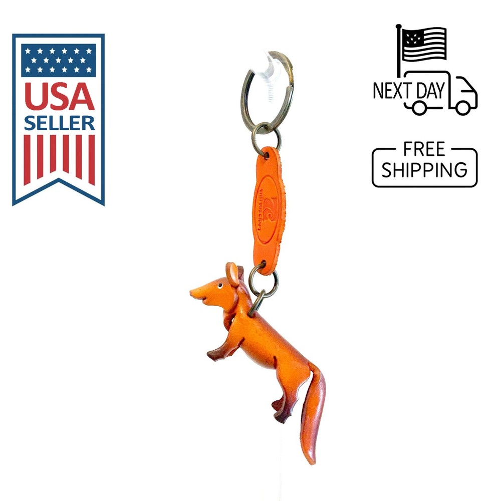 Fox Handmade Leather Keyring