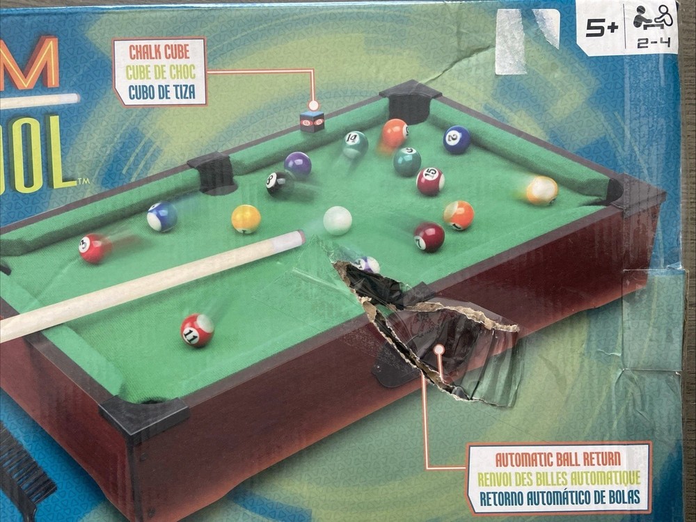 Ideal Rack 'Em Tabletop Pool game set