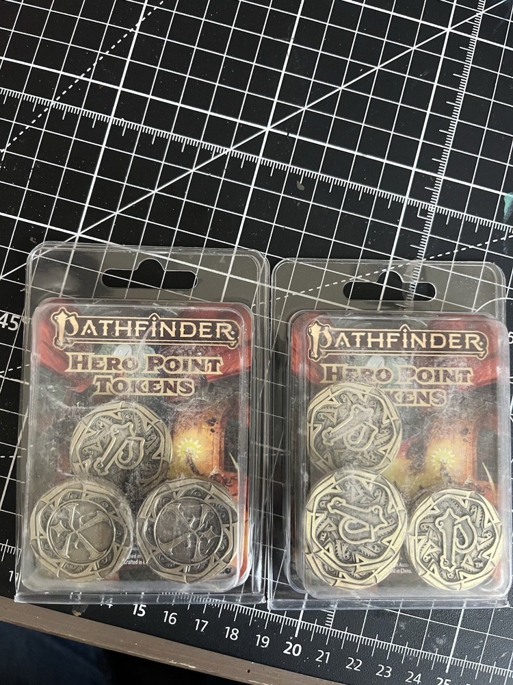 Pathfinder Hero Point Tokens