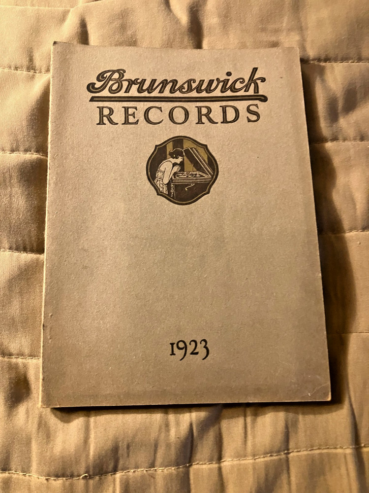 1923 Brunswick Phonograph Records Annual Catalog