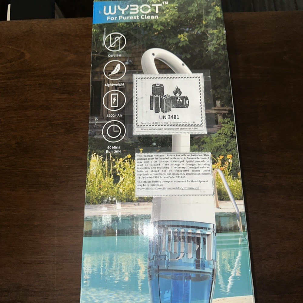 WYBOT CORDLESS POOL VACUUM TELESCOPIC POLE