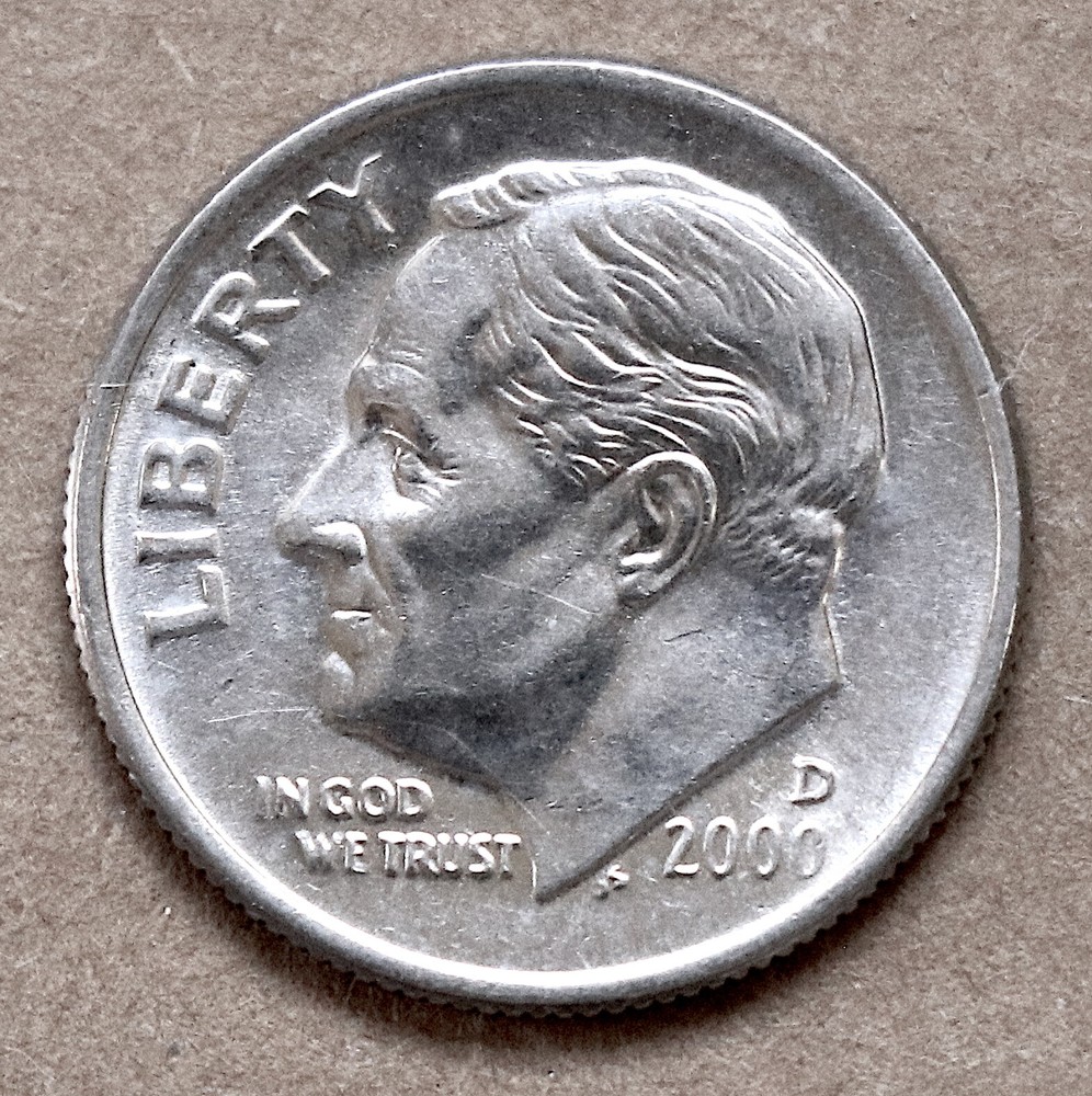 2000 D Roosevelt Dime BU