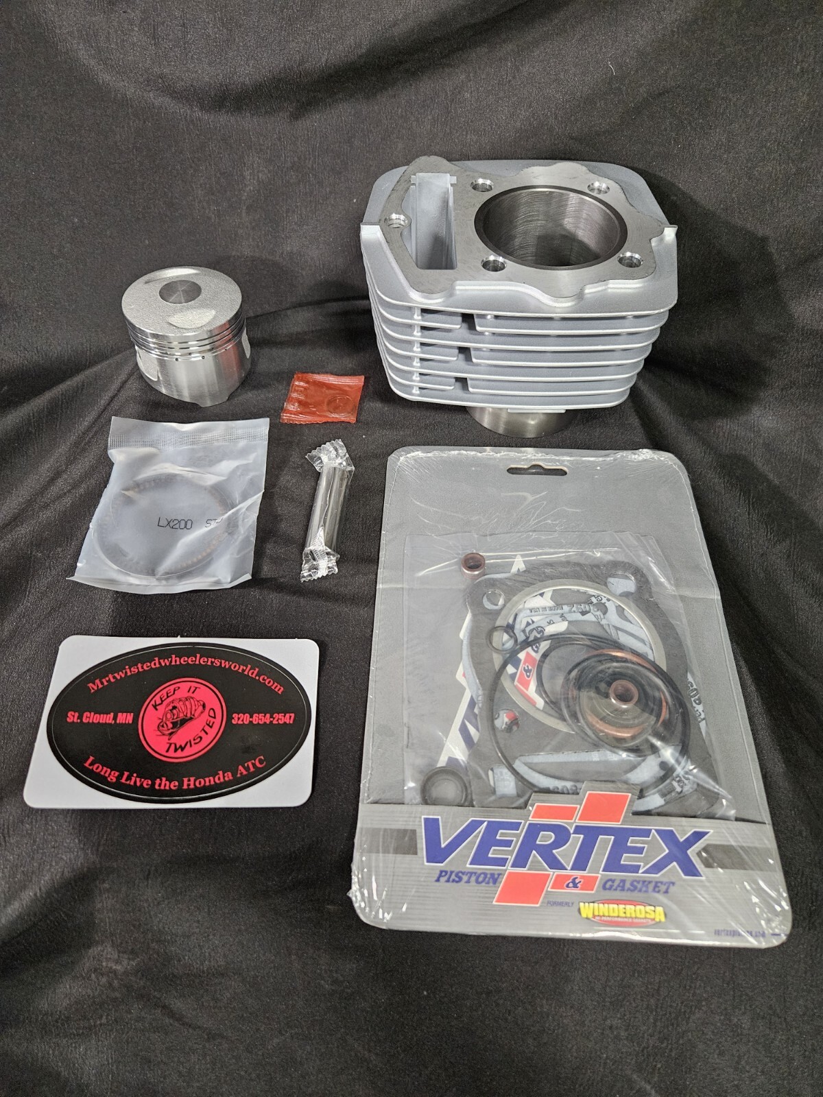 Honda ATC cylinder kit atc200s 200s 185s ATC185S Piston, gaskets,seals! NEW