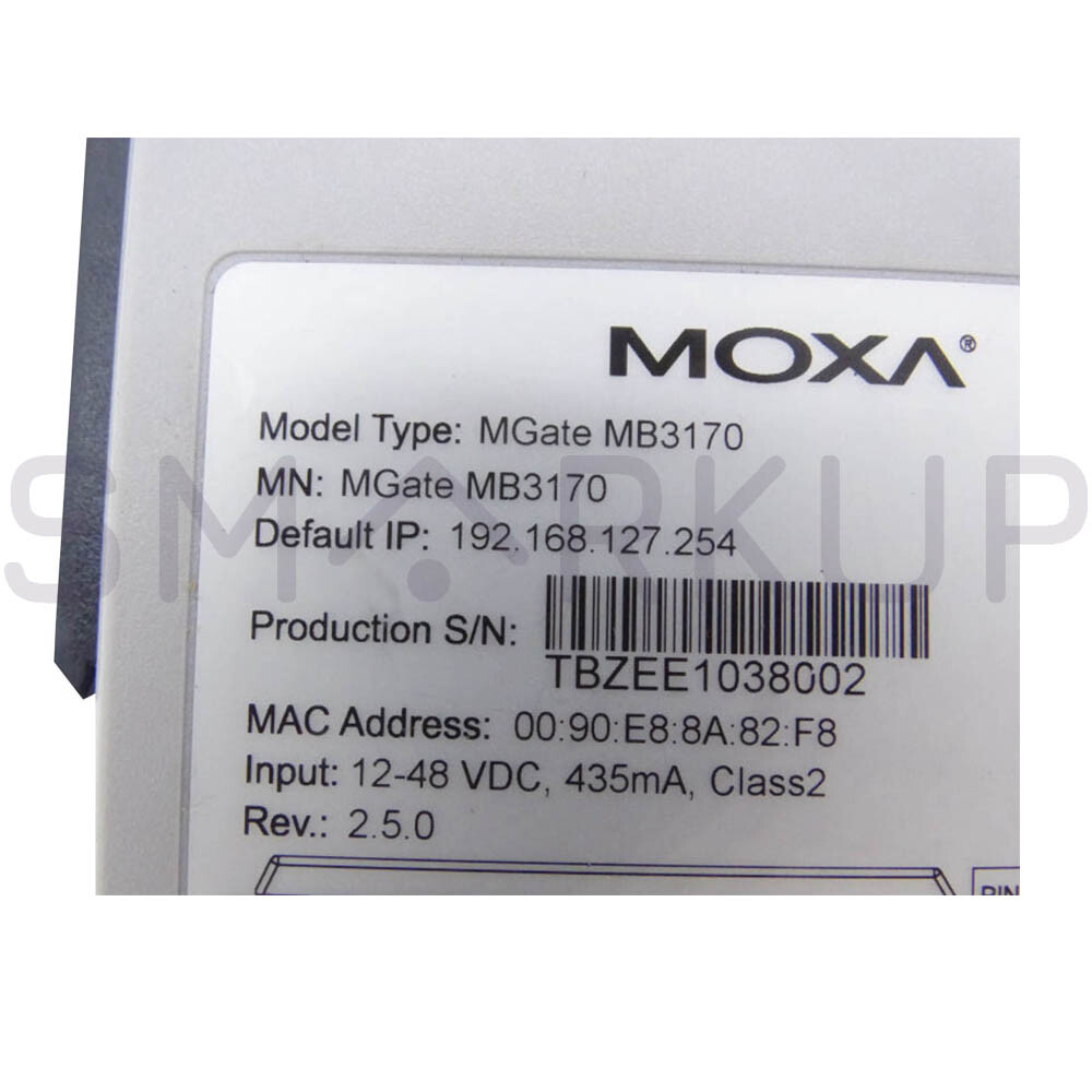Used & Tested MOXA MGate MB3170 Advanced Modbus Gateway