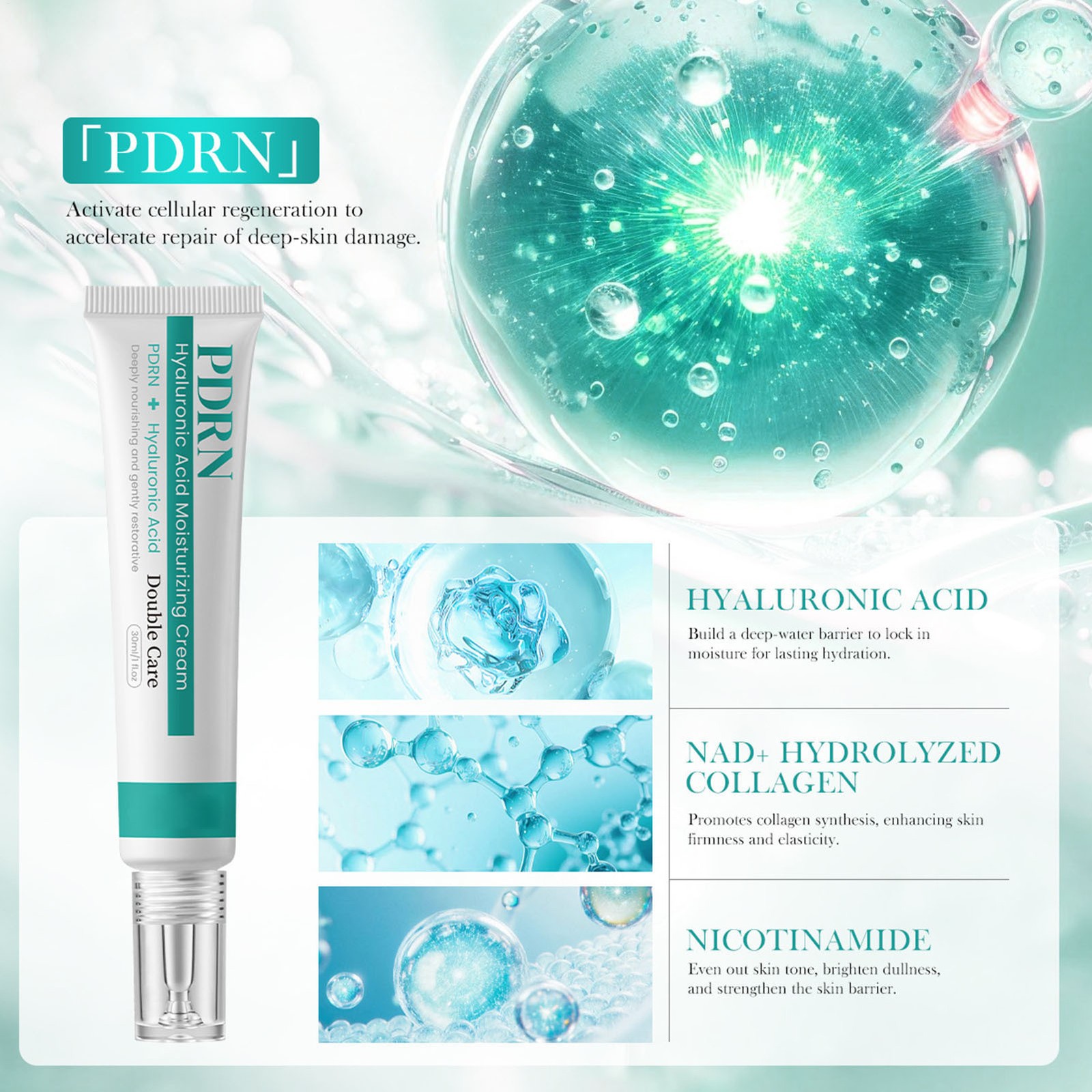 Anua PDRN Hyaluronic Acid 100 Moisturizing Cream