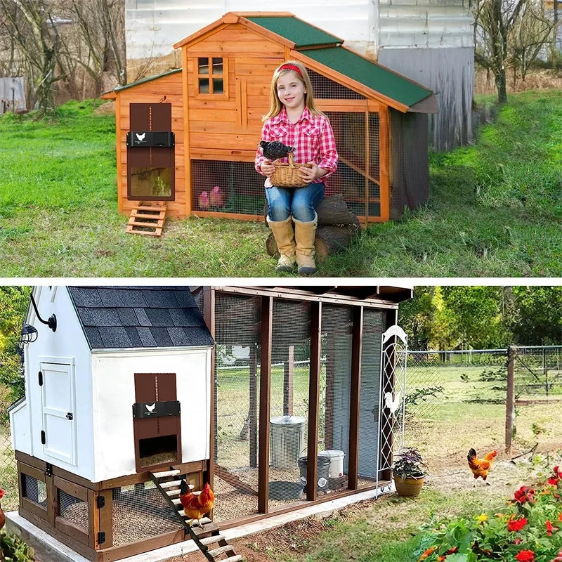 Automatic chicken coop door sensor light automatic door opener for chickens chickens