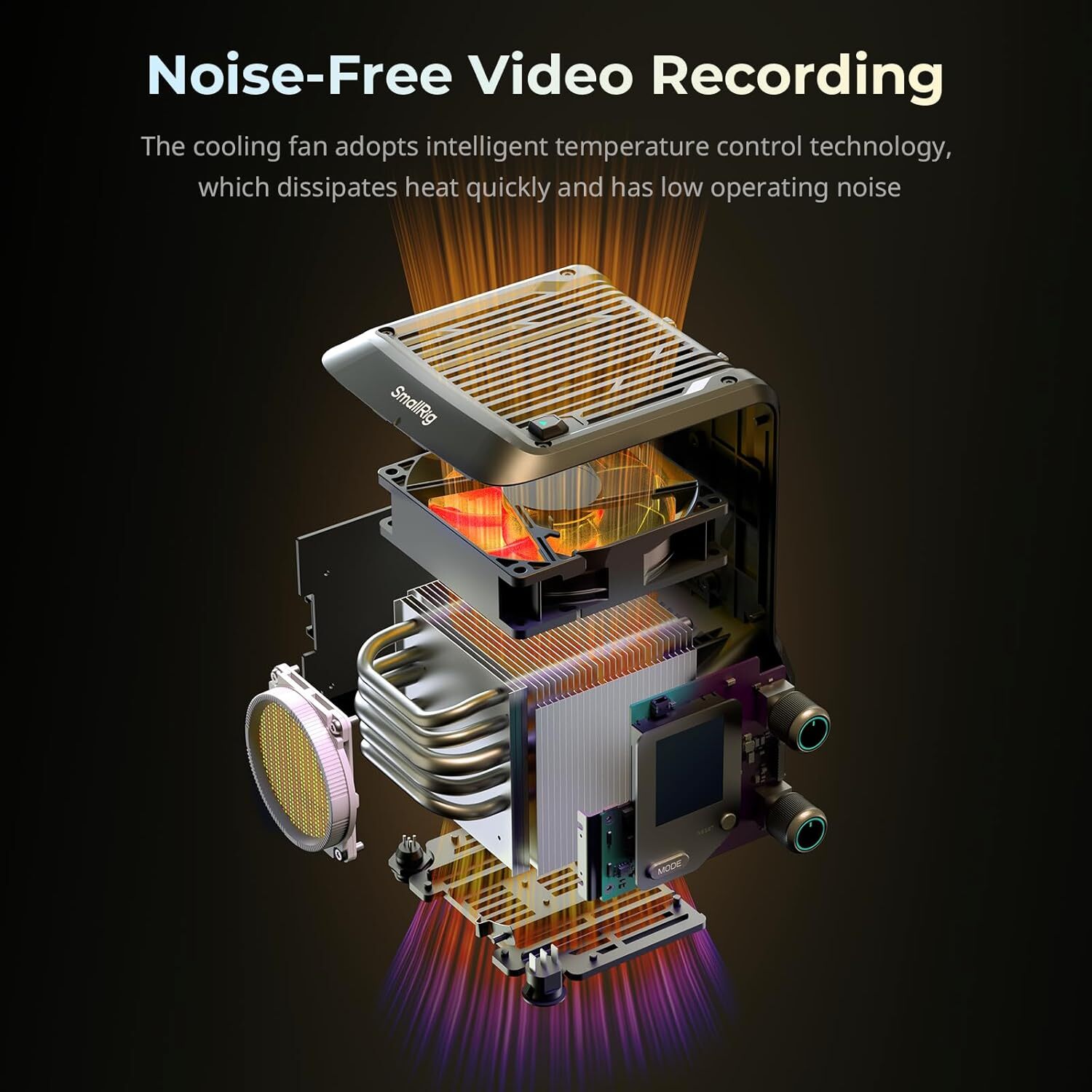 SmallRig RC 220B Pro 220W COB Video Light, Bi-Colour Video Light 2700K-6500K