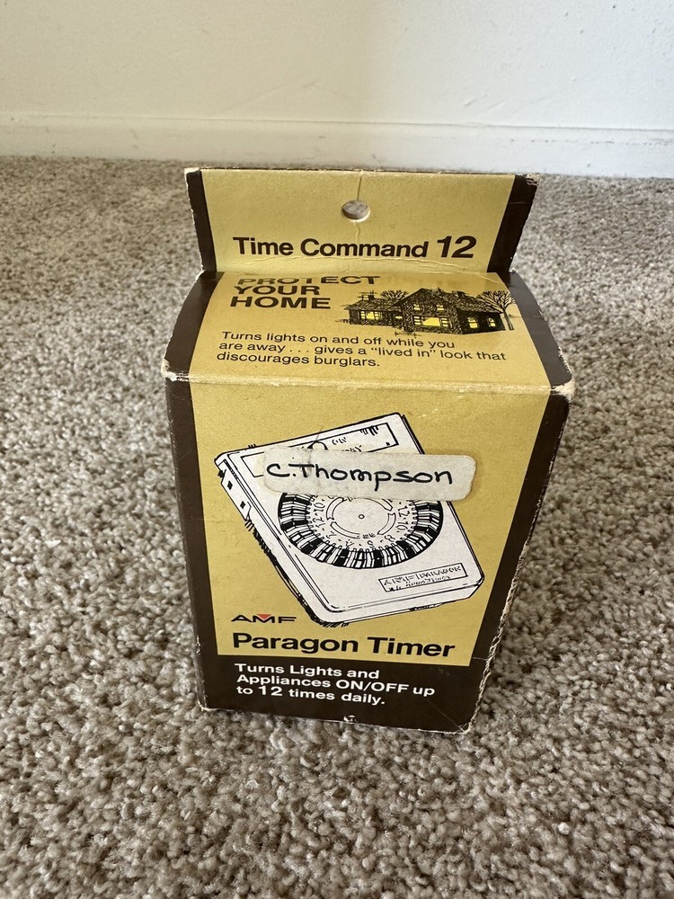 AMF PARAGON HOME LIGHTS APPLIANCE TIMER TIME COMMAND 12 Times Daily