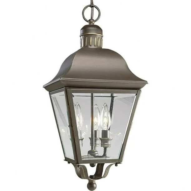 Progress Lighting - Three Light Hanging Lantern - Andover - Outdoor Light - 3