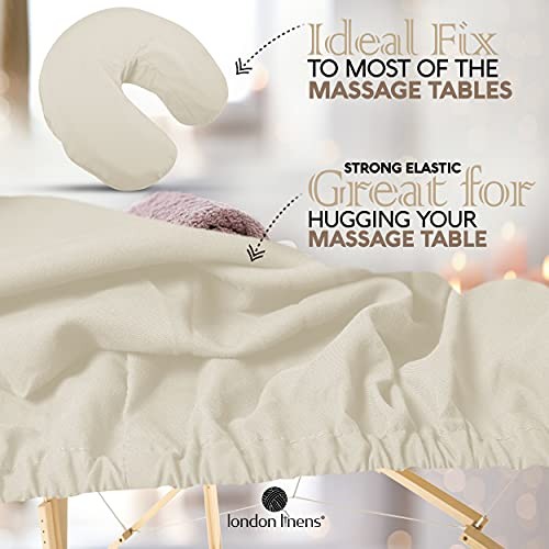Soft Microfiber Massage Table Sheets Set 3 Piece Set - Includes Natural