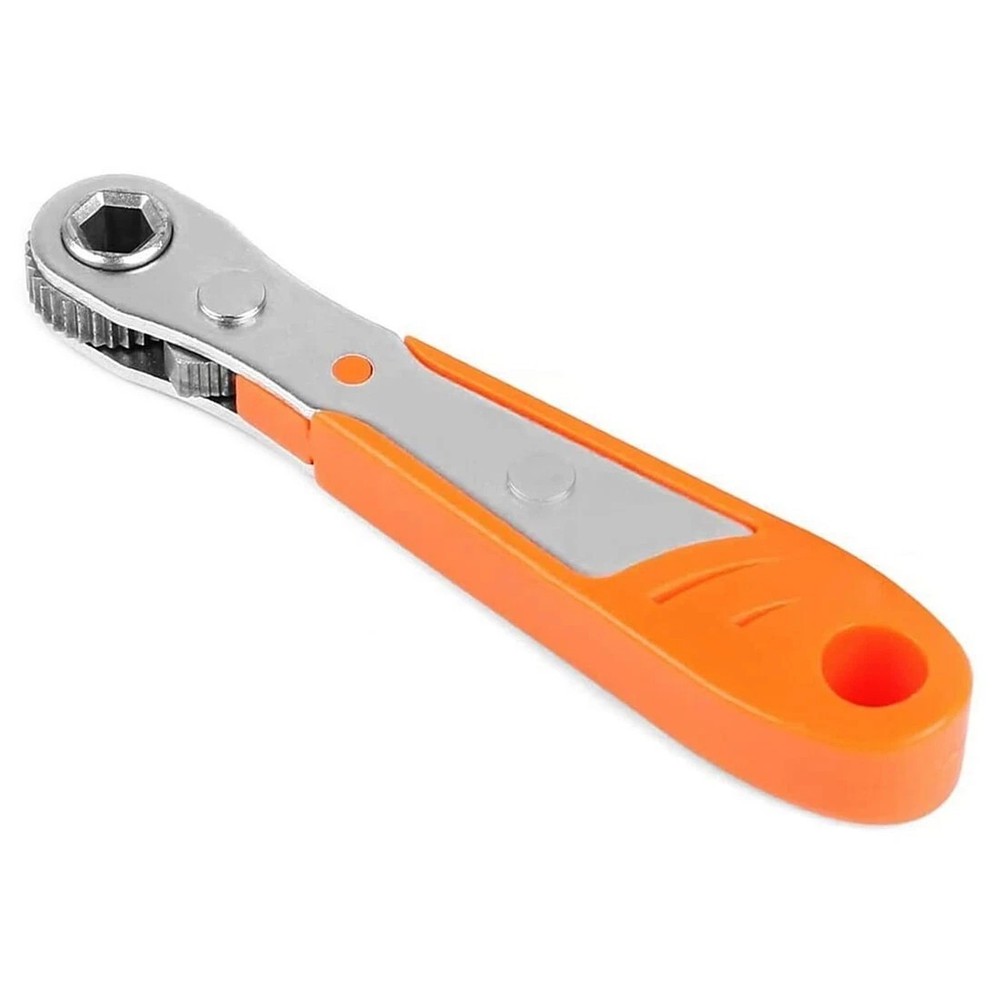 90 Degree Right Angle Ratcheting Screwdriver Set with 10pcs Hex Drive Bits