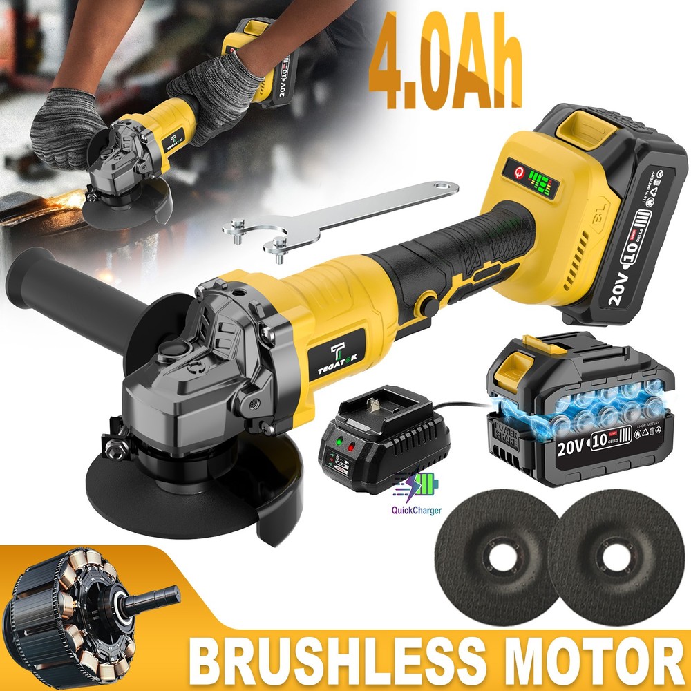 20VRechargeable Angle Grinder, Multifunctional Handheld Angle Grinder,1Xbattery