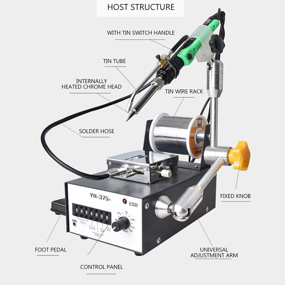 YH-375C Automatic Soldering Machine Circuit Board Wick Welding Machine